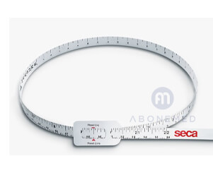 Measuring tape for head circumference of babies and toddlers